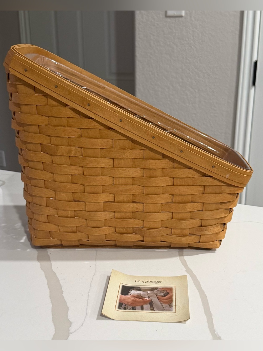 Longaberger Magazine Basket — Great Condition, 2004, Signed